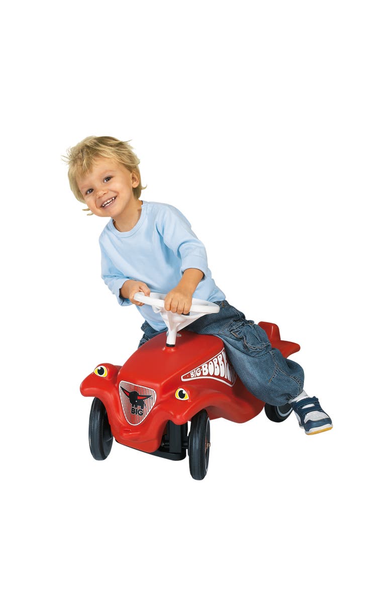 BIG Spielwarenfabrik, brand Aquaplay Bobby Car Classic Ride on Vehicle Red, No Installation, Alternate, color, Red