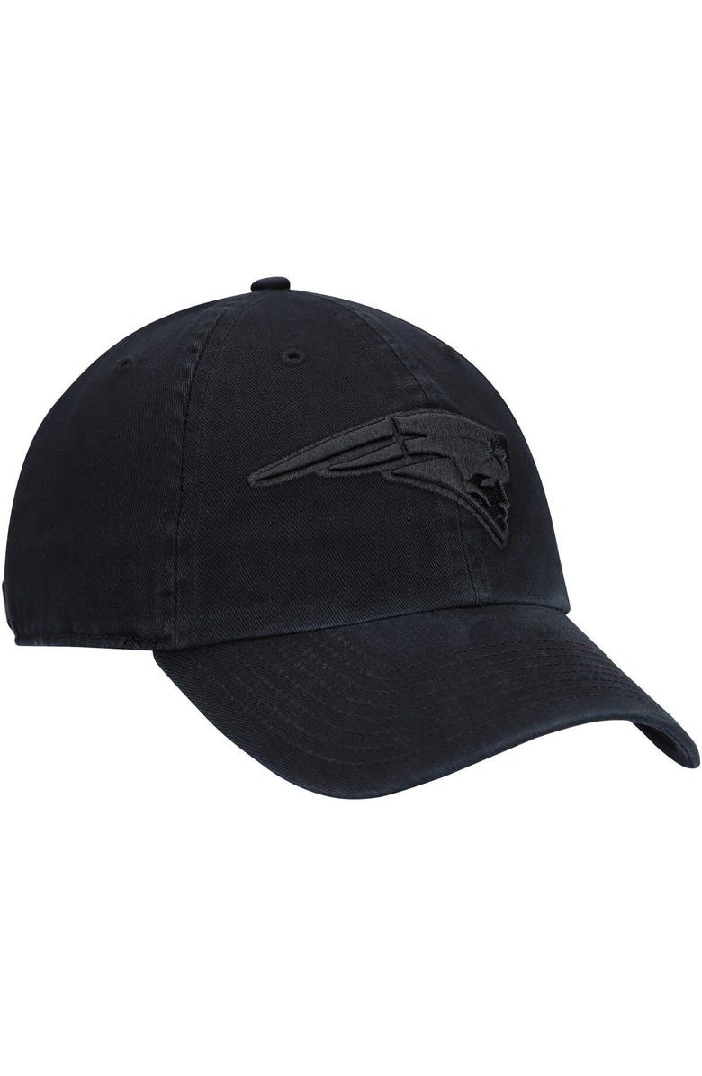 '47 Men's '47 Black New England Patriots Team Tonal Clean Up Adjustable Hat, Alternate, color, 
