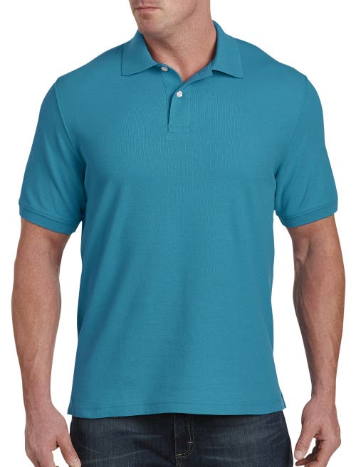 Xdmy Harbor Bay By Dxl Harbor Bay By Dxl Big & Tall Piqué Polo Shirt In Deep Lagoon