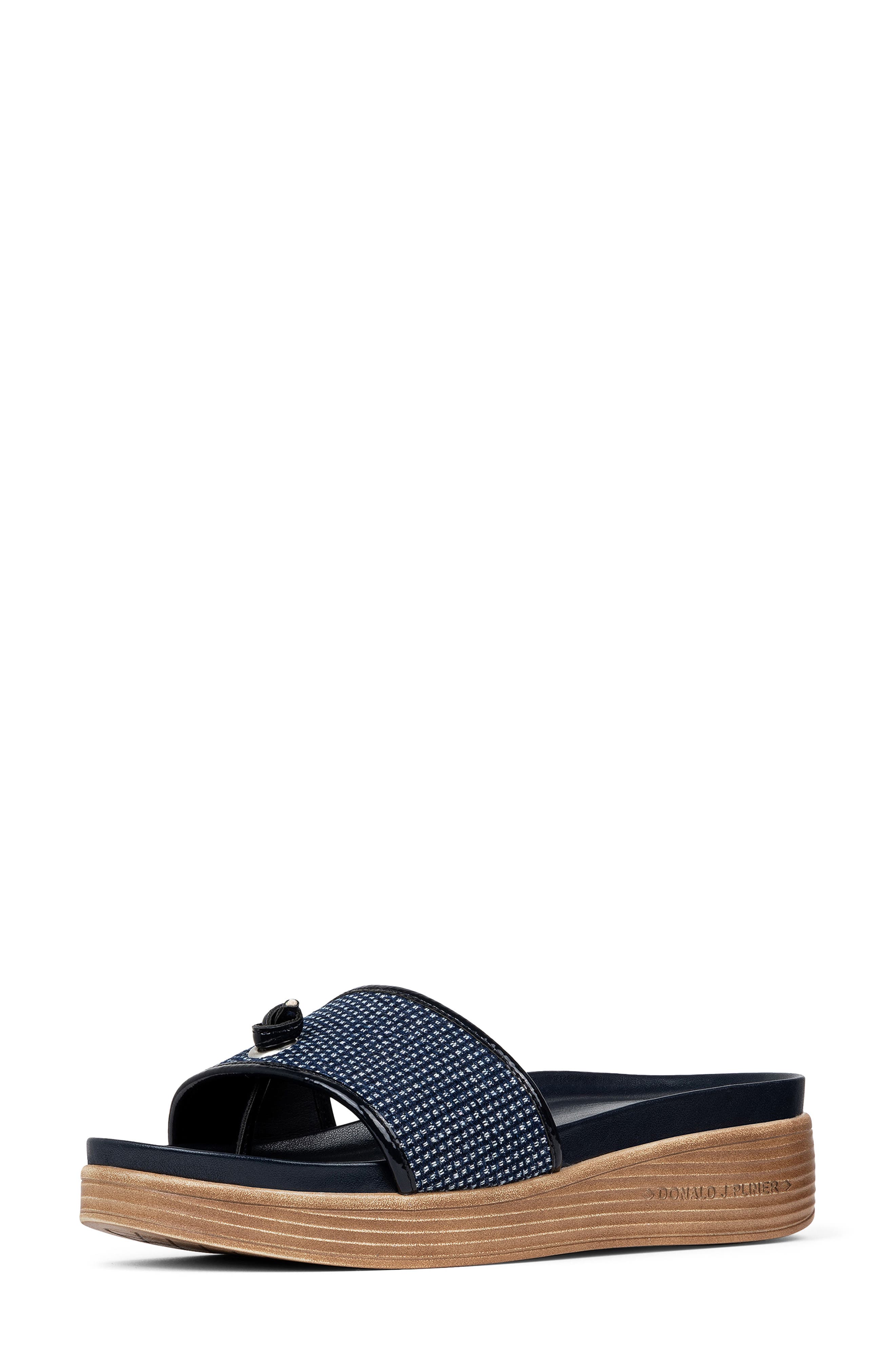 Platform Sandal, Alternate, color, NAVY