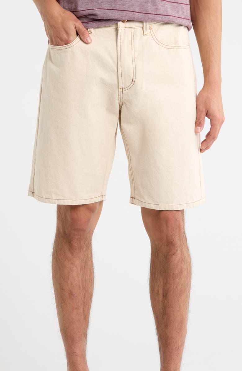 RVCA Dayshift Relaxed Fit Five-Pocket Shorts, Main, color, Ceramic