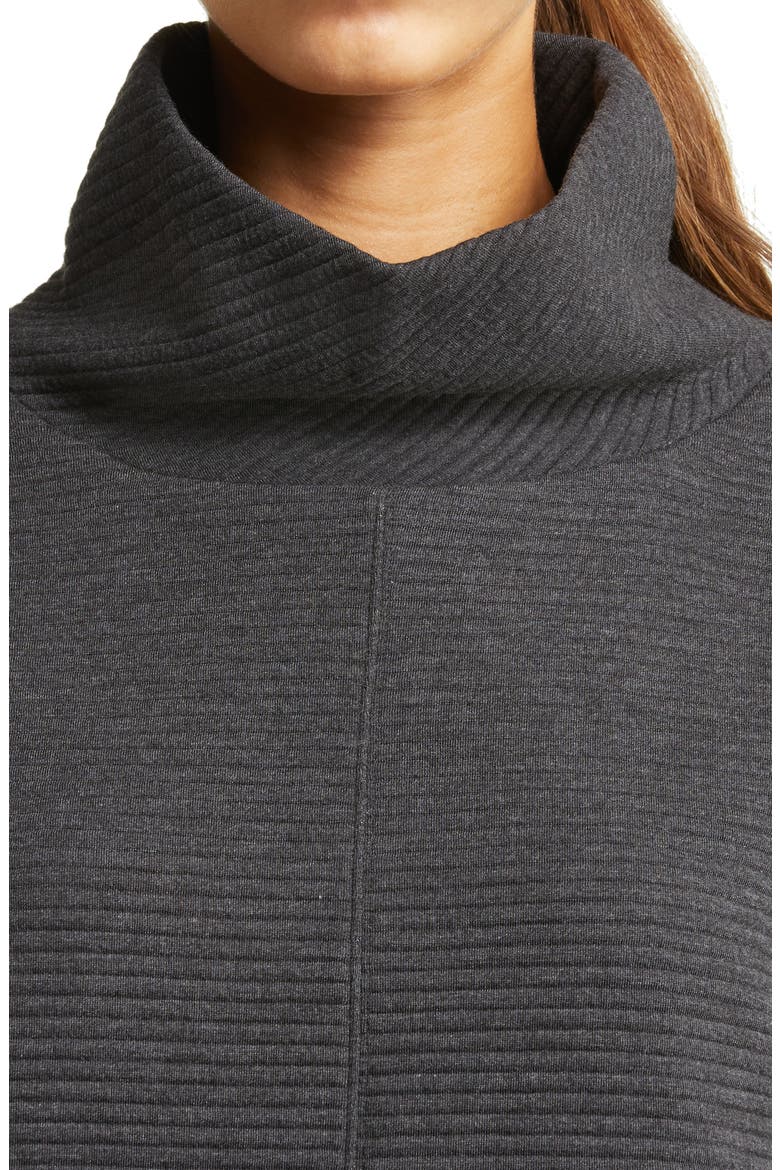 Carey Ridge Funnel Neck Pullover, Alternate, color, BLACK