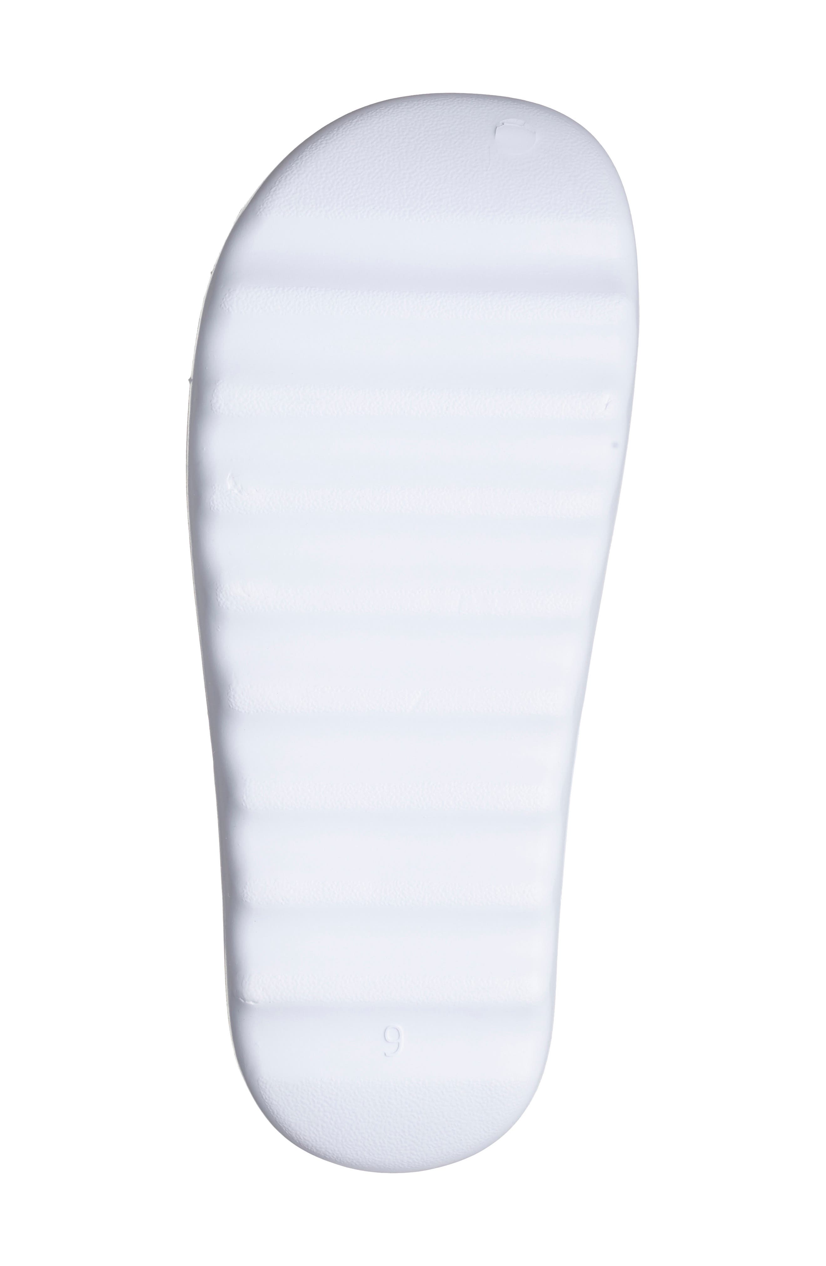 KARL LAGERFELD PARIS Block Logo Slide Sandal, Alternate, color, White