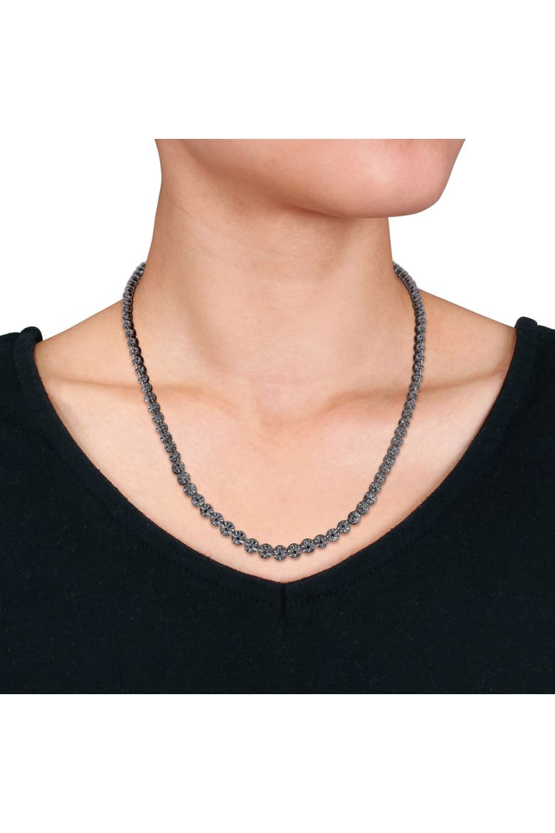1/2 CTW Black Diamond Tennis Necklace, Alternate, color, Black Diamond