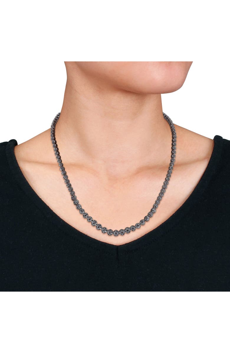 Julianna B. 1/2 CTW Black Diamond Tennis Necklace, Alternate, color, Black Diamond
