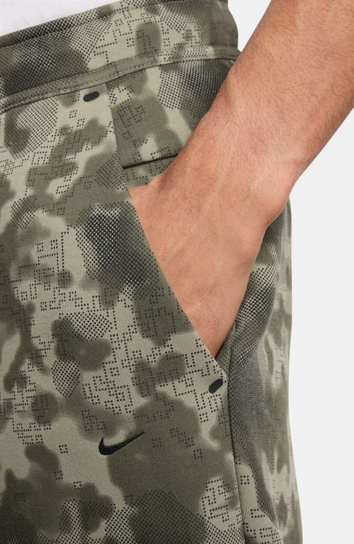 Nike Camouflage Tech Fleece Pants In Green