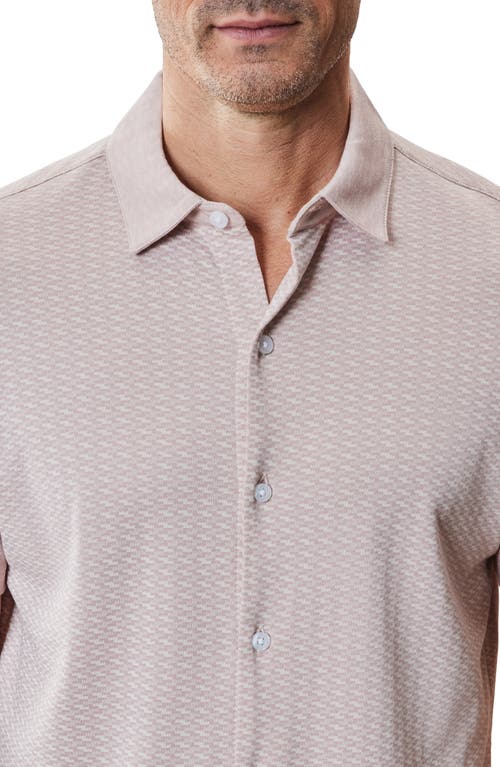 ROBERT BARAKETT ROBERT BARAKETT BOOKER SHORT SLEEVE KNIT BUTTON-UP SHIRT