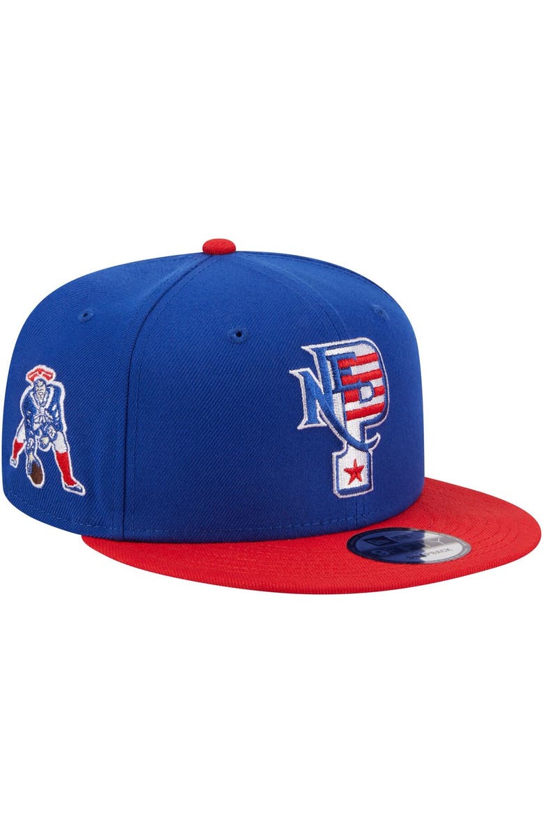 New Era Men's New Era Royal/Red New England Patriots City Originals 9FIFTY Snapback Hat, Main, color,