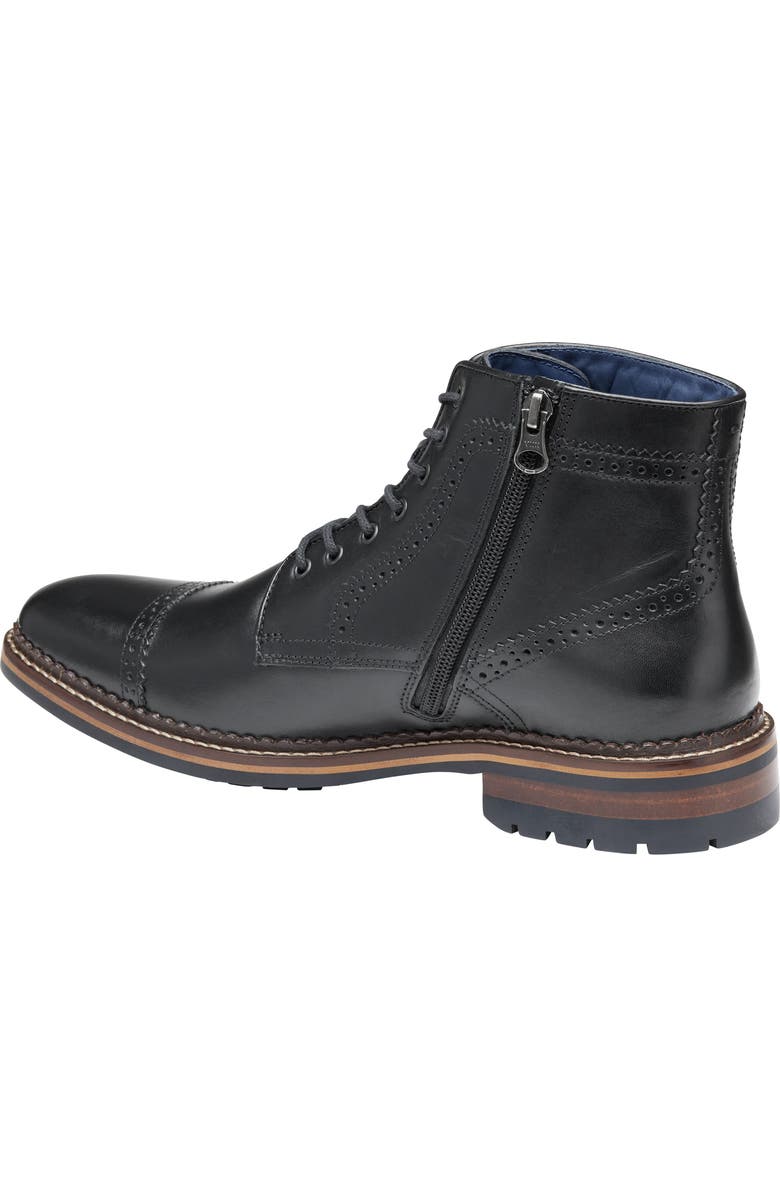 Johnston & Murphy Benton Leather Cap Toe Boot, Alternate, color,