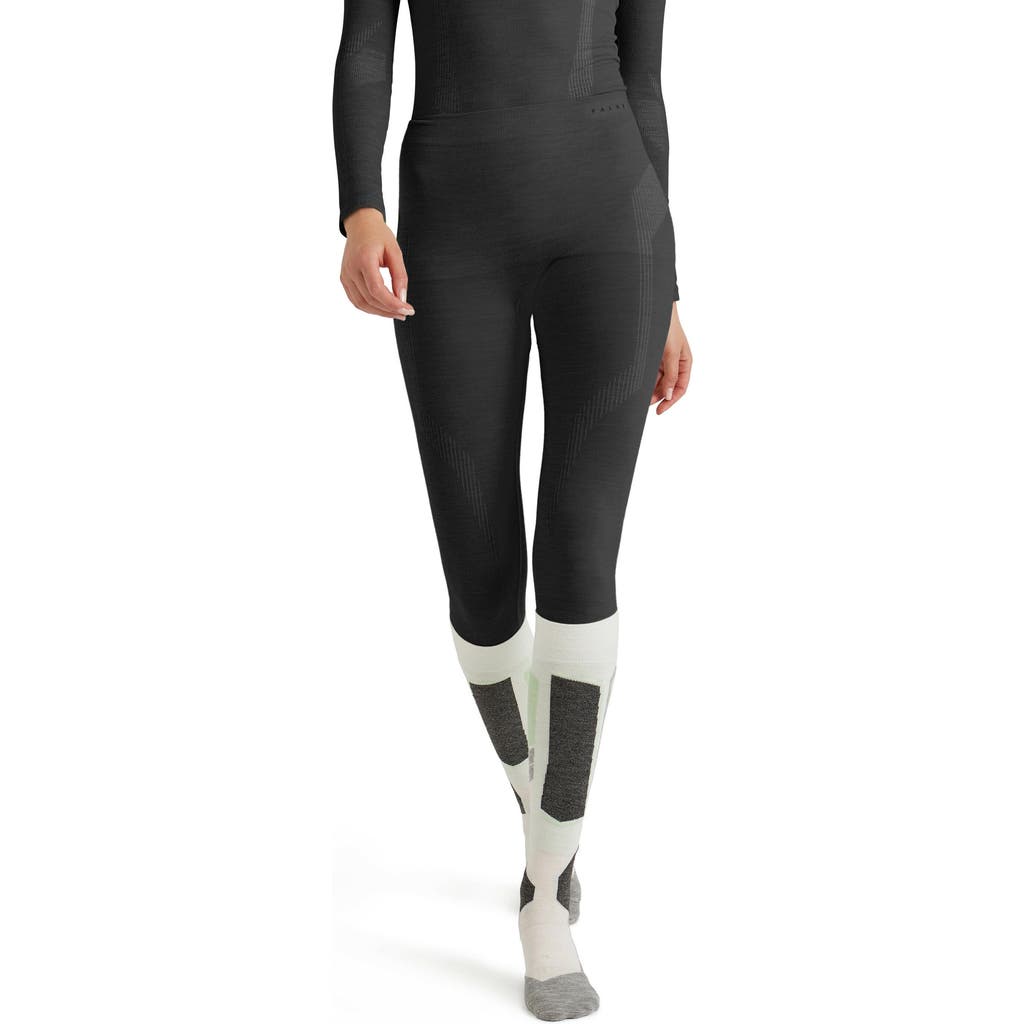 Falke Wool Tech Long Base Layer Bottom In Black
