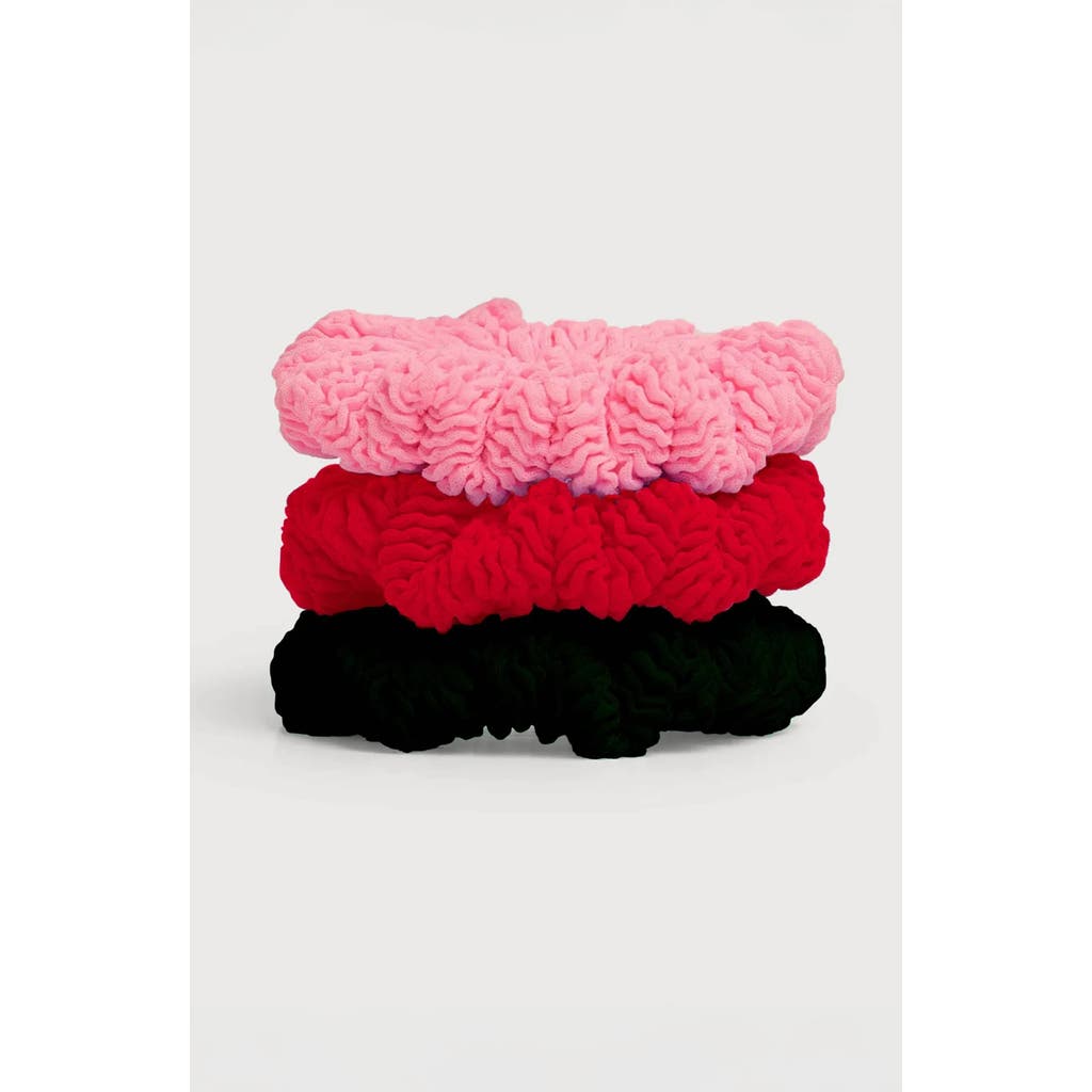 Limeapple Crinkle Hair Scrunchie 3 Piece Set