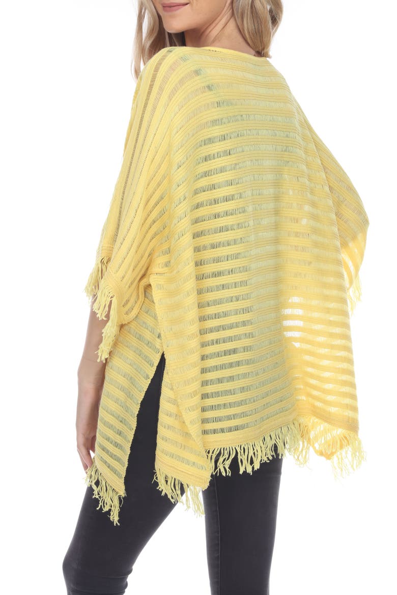 Fringe Short Sleeve Sweater, Alternate, color, YELLOW