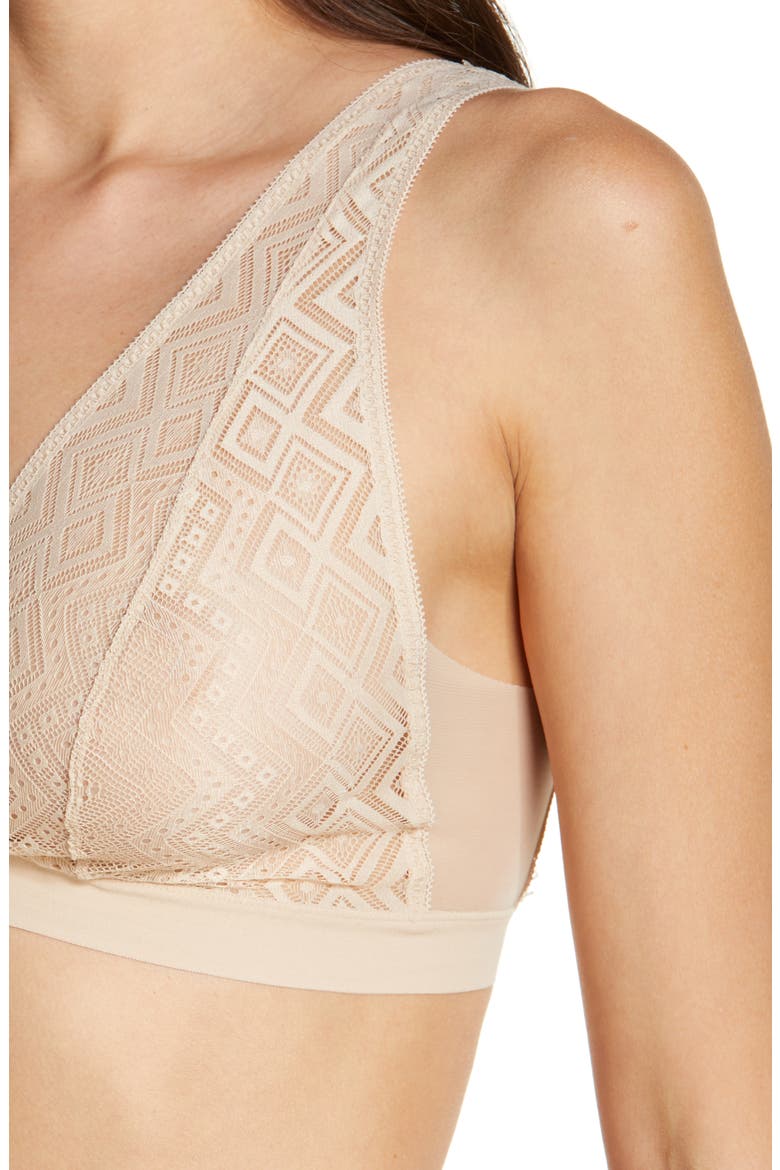Pure Lace Bralette, Alternate, color, CASHMERE