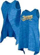 New Era Women's New Era  Powder Blue Los Angeles Chargers  Space Dye Active Tank Top