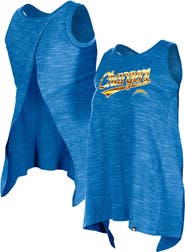 New Era Women's New Era Powder Blue Los Angeles Chargers Space Dye Active Tank Top