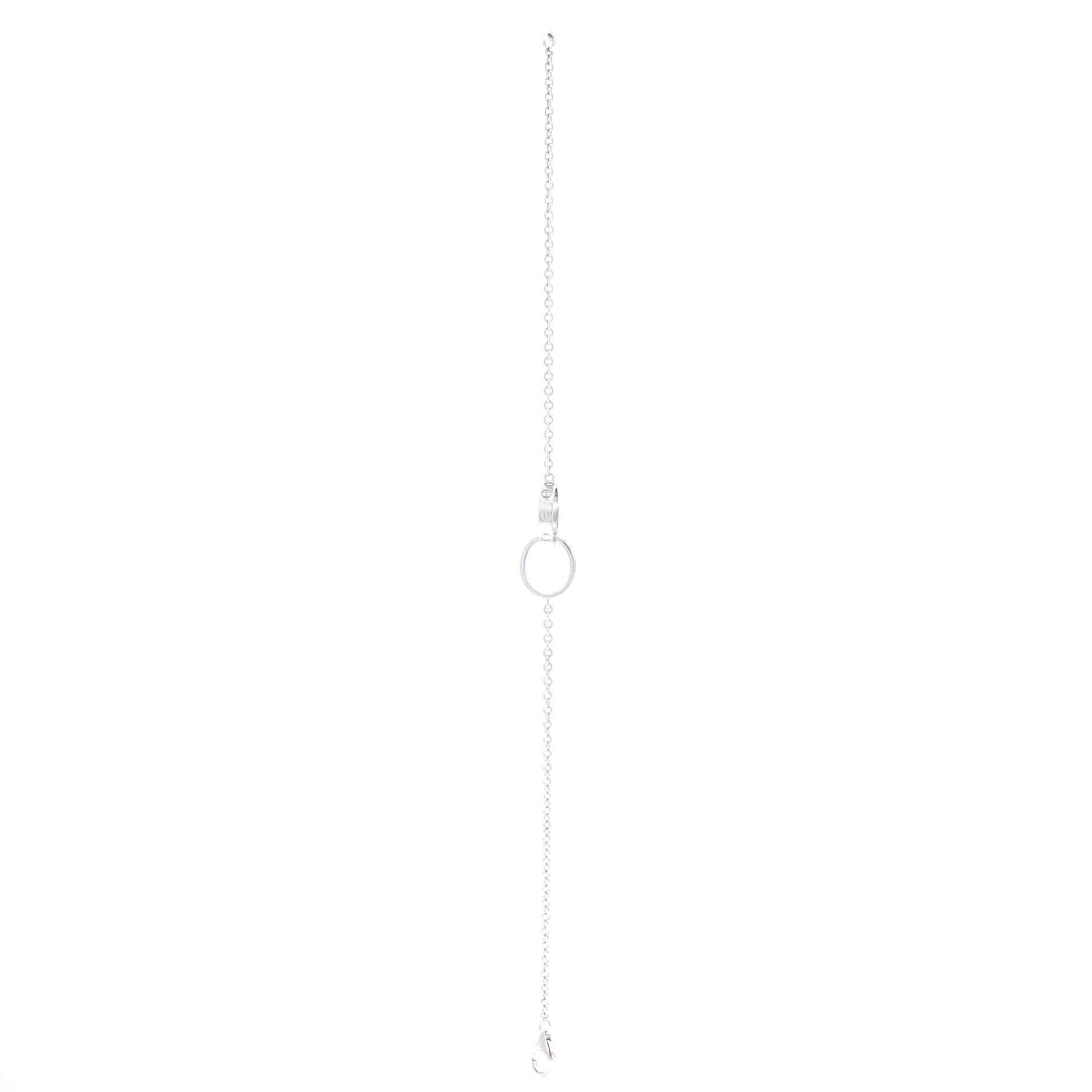 Love Interlocking Bracelet 18K White Gold, Alternate, color, Metallic Gold