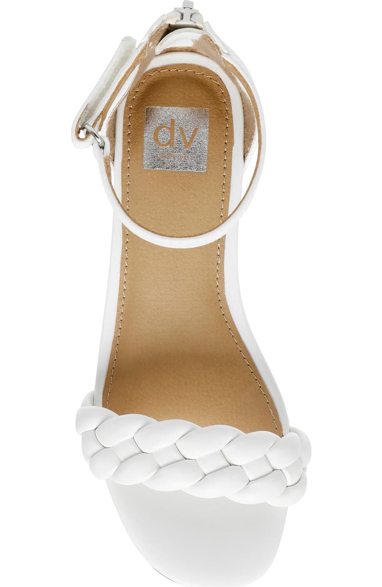 DV by Dolce Vita DV Dolce Vita Braided Strap Ankle Strap Sandal, Alternate, color, White