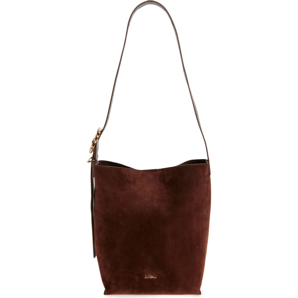 Sam Edelman Saige Suede Bucket Shoulder Bag In Brown