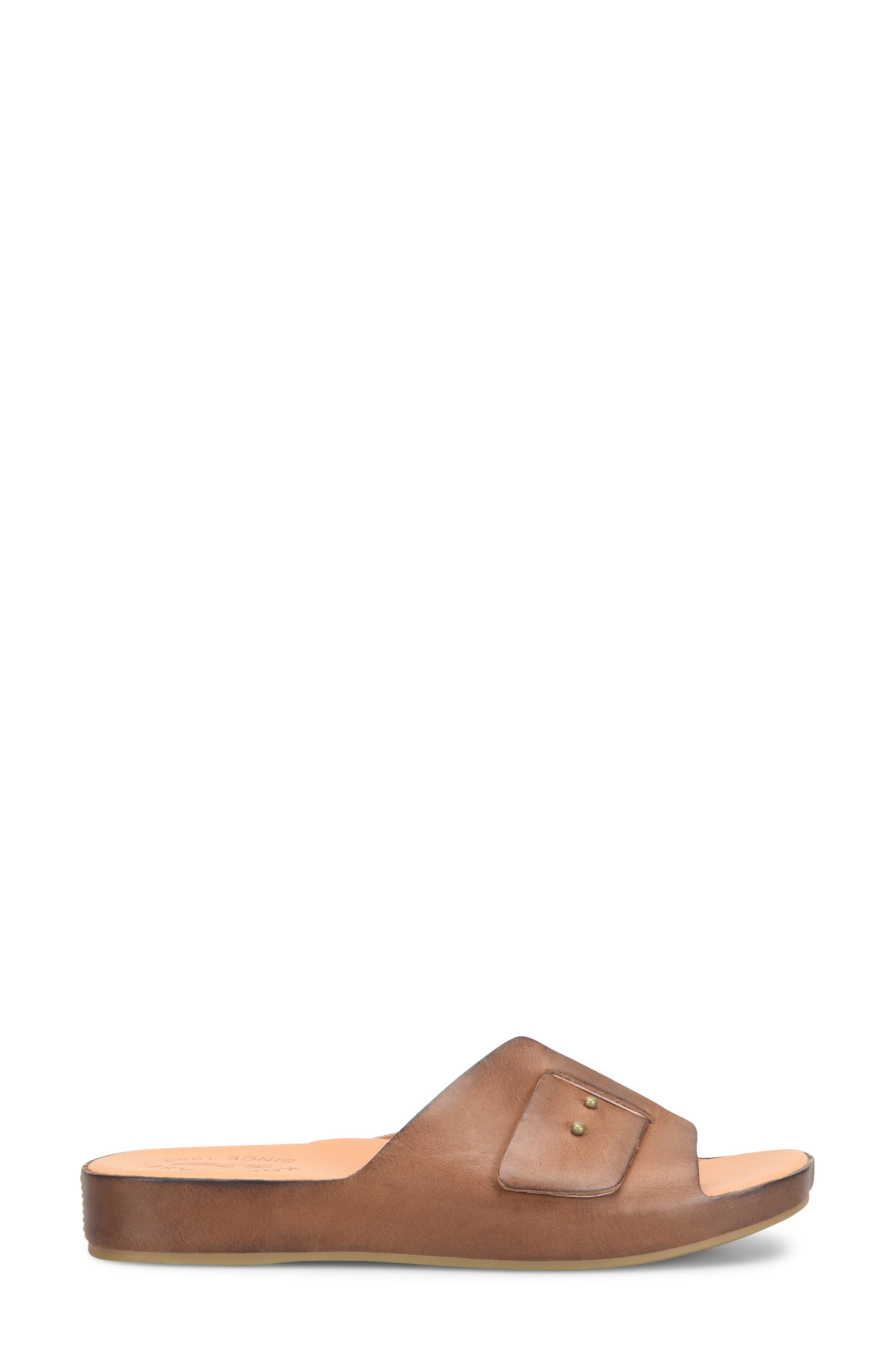 Mesa Slide Sandal, Alternate, color, BROWN LEATHER