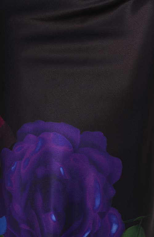 Petal And Pup Petal & Pup Rosalia Floral Print Satin Maxi Skirt In Multi