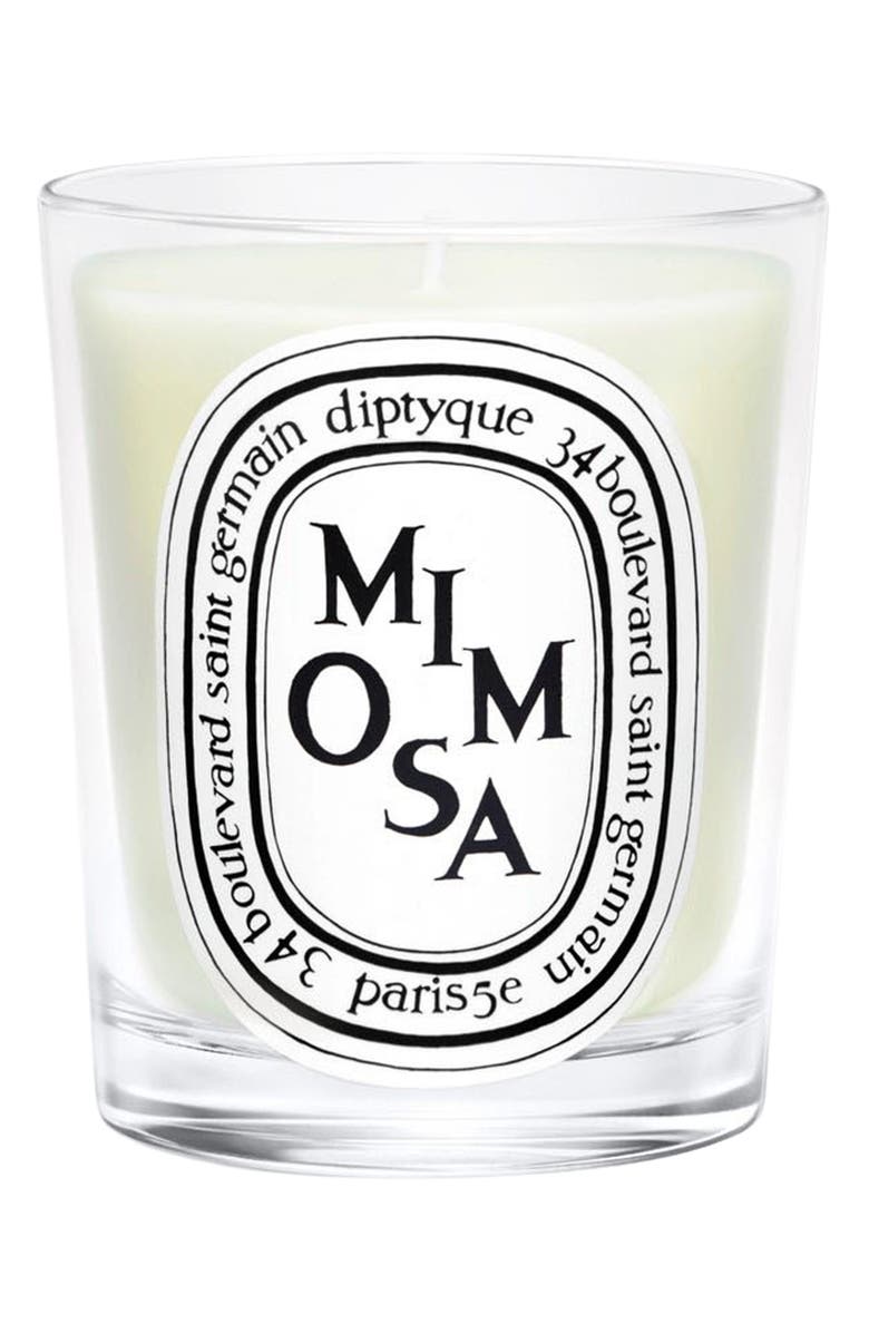Diptyque Mimosa Scented Candle, Main, color,