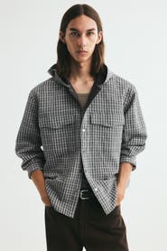 H&M Hooded Cotton Overshirt