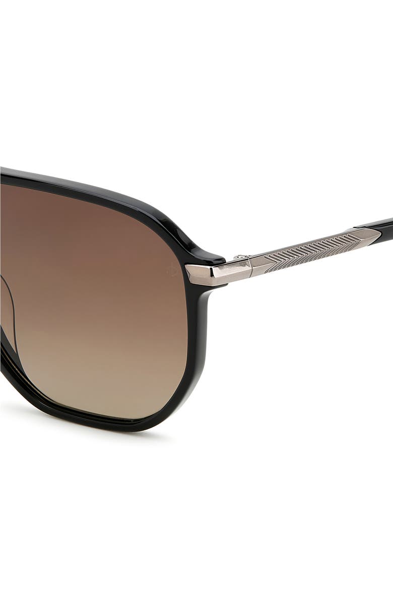 rag & bone 58mm Rectangular Sunglasses, Alternate, color, 
