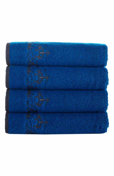Brooks Brothers Contrast Frame 4-Pack Turkish Cotton Hand Towels