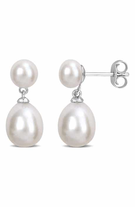 DELMAR Cultured Freshwater Pearl Earrings