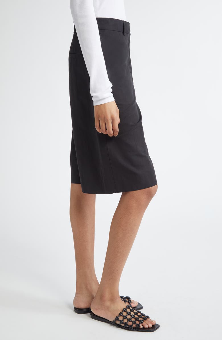 TOTEME Tailored Longline Shorts, Alternate, color, Black