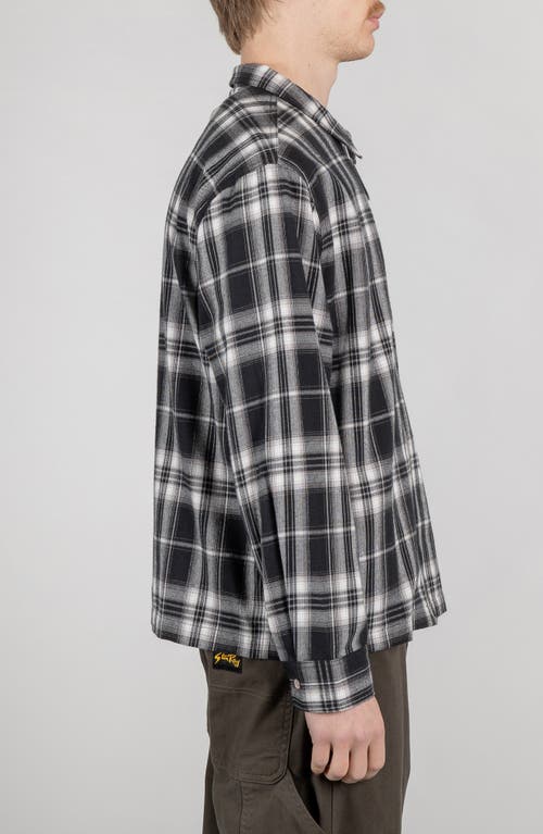 STAN RAY STAN RAY PLAID ZIP-UP SHIRT