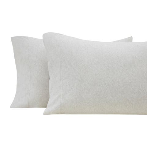 Halston Cotton Melange Jersey Pillowcase - Set of 2