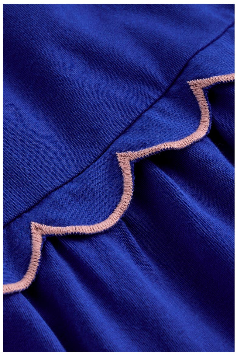 Kids' Scallop Cotton Jersey Sundress, Alternate, color, SAPPHIRE BLUE