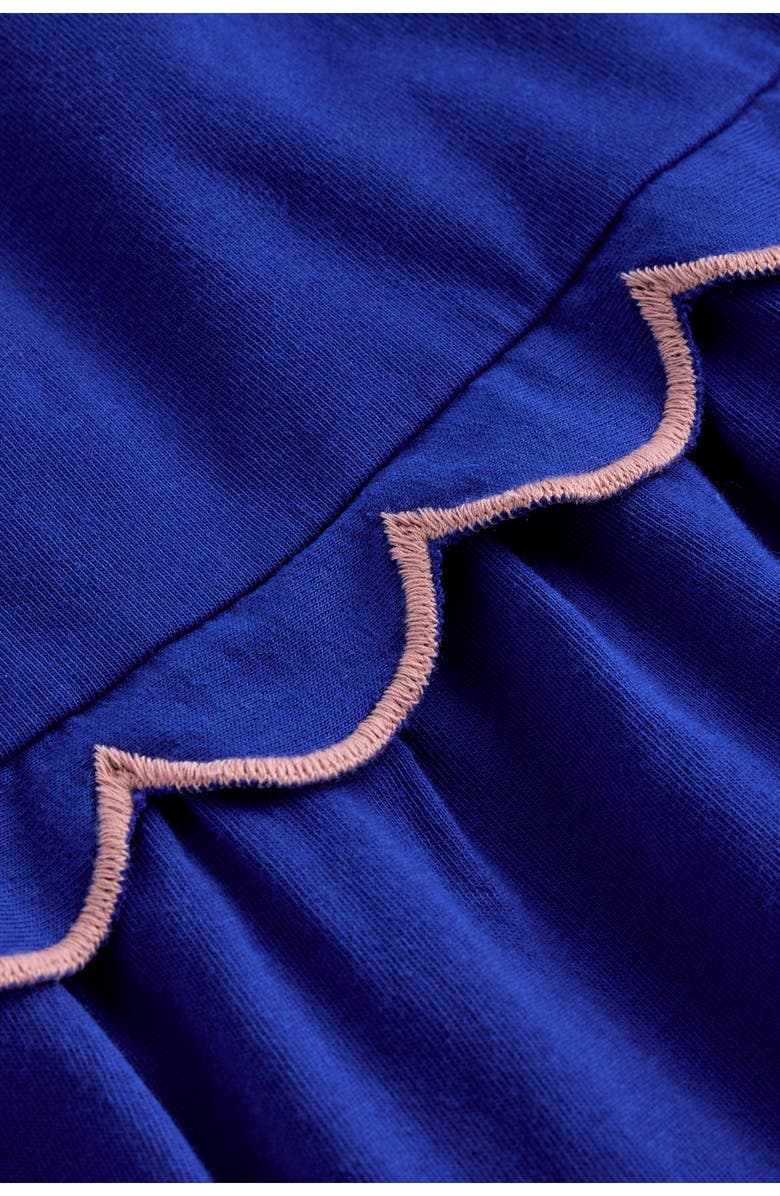 Mini Boden Kids' Scallop Cotton Jersey Sundress, Alternate, color, Sapphire Blue