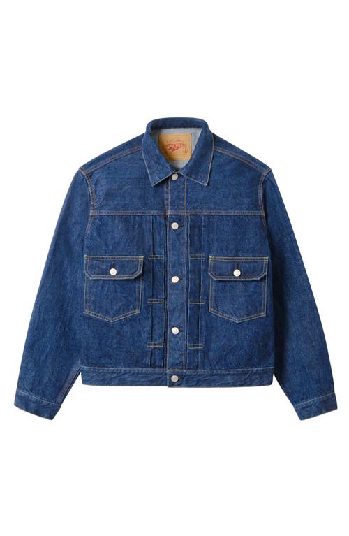 Fortela Cisco Japan Indigo Rinse Denim Jacket In Blue