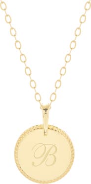 Brook and York Milia Initial Pendant Necklace