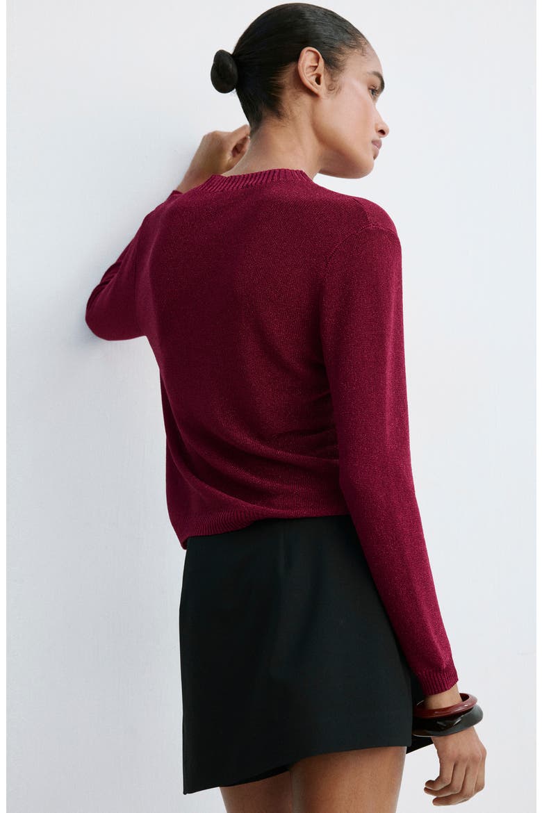 Metallic Sweater, Alternate, color, STRAWBERRY