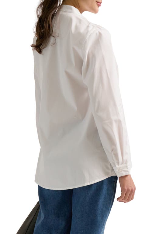 Zzdnu Cache Couer Ika Maternity & Nursing Shirt In White