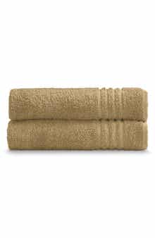 Solid Cotton 2-Piece Bath Towel Set