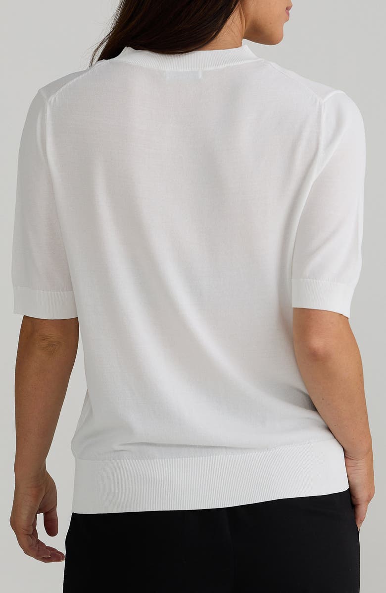 Brave+True Balance T-Crewneck Sweater, Alternate, color, White