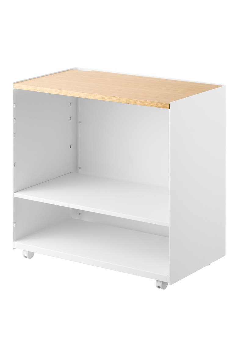 Mobile Hideaway Storage Cart, Main, color, WHITE
