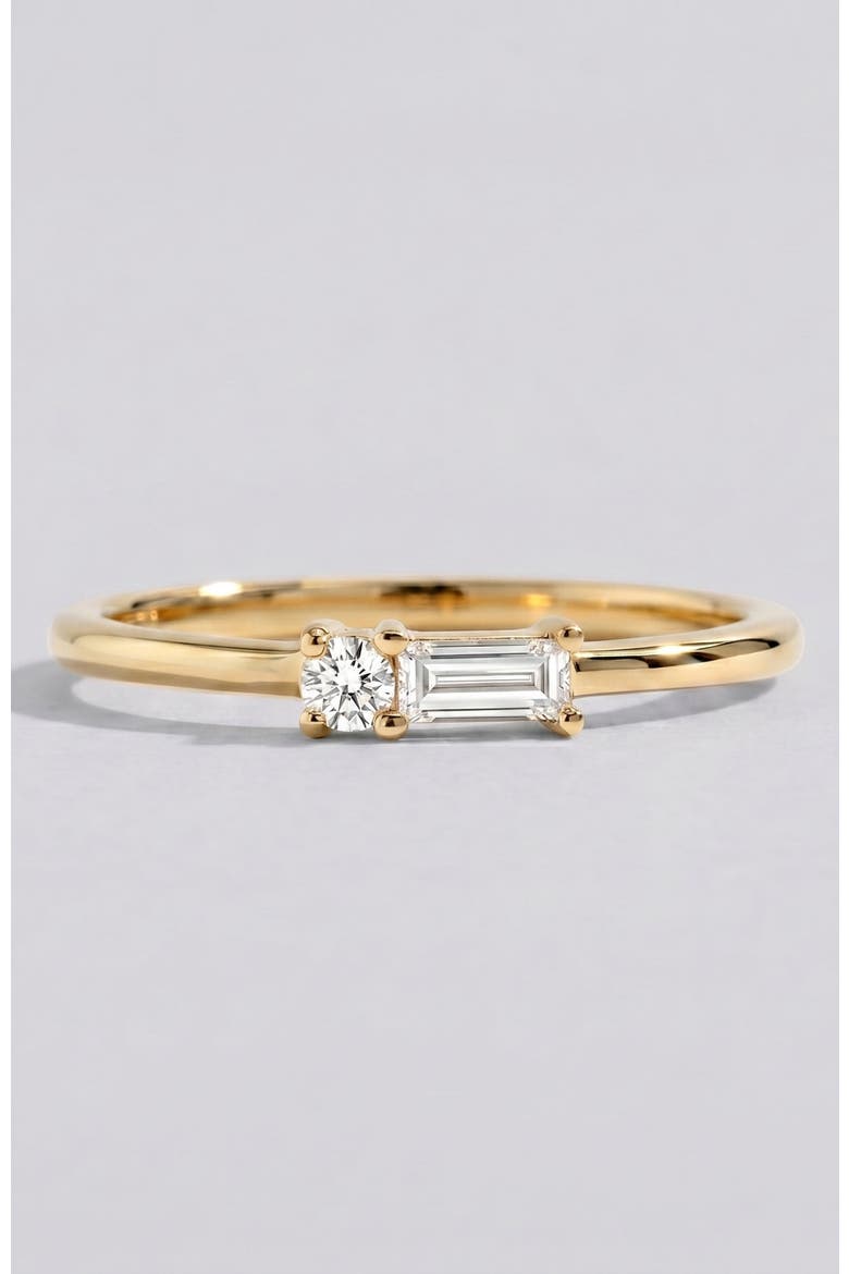 Dainty Baguette Ring, Main, color, Gold