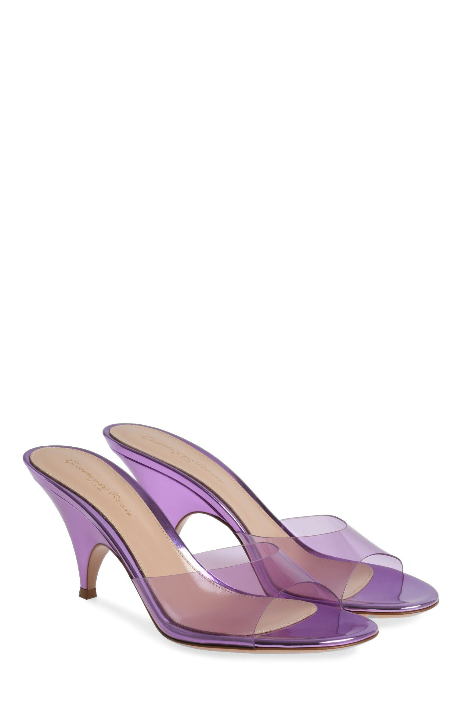 Gianvito Rossi Sofia Mule 70 Mules, Alternate, color, Purple Tpu