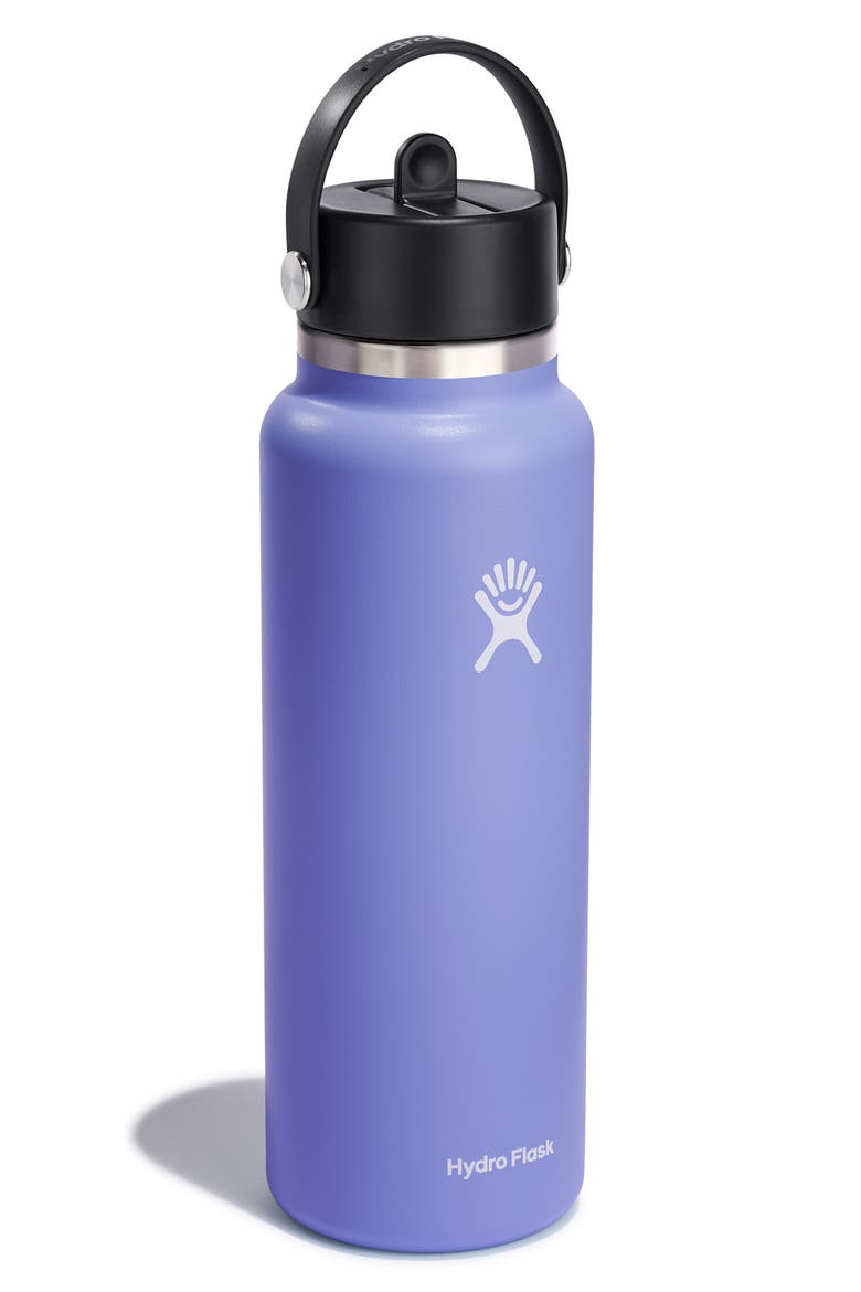 40-Ounce Wide Flex Straw Cap Water Bottle, Main, color, LUPINE