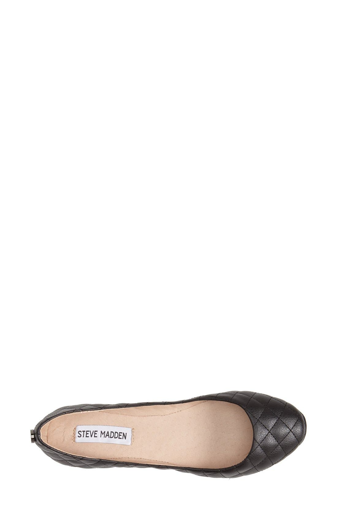 Steve Madden 'Kwiltt' Quilted Ballet Flat, Alternate, color, 