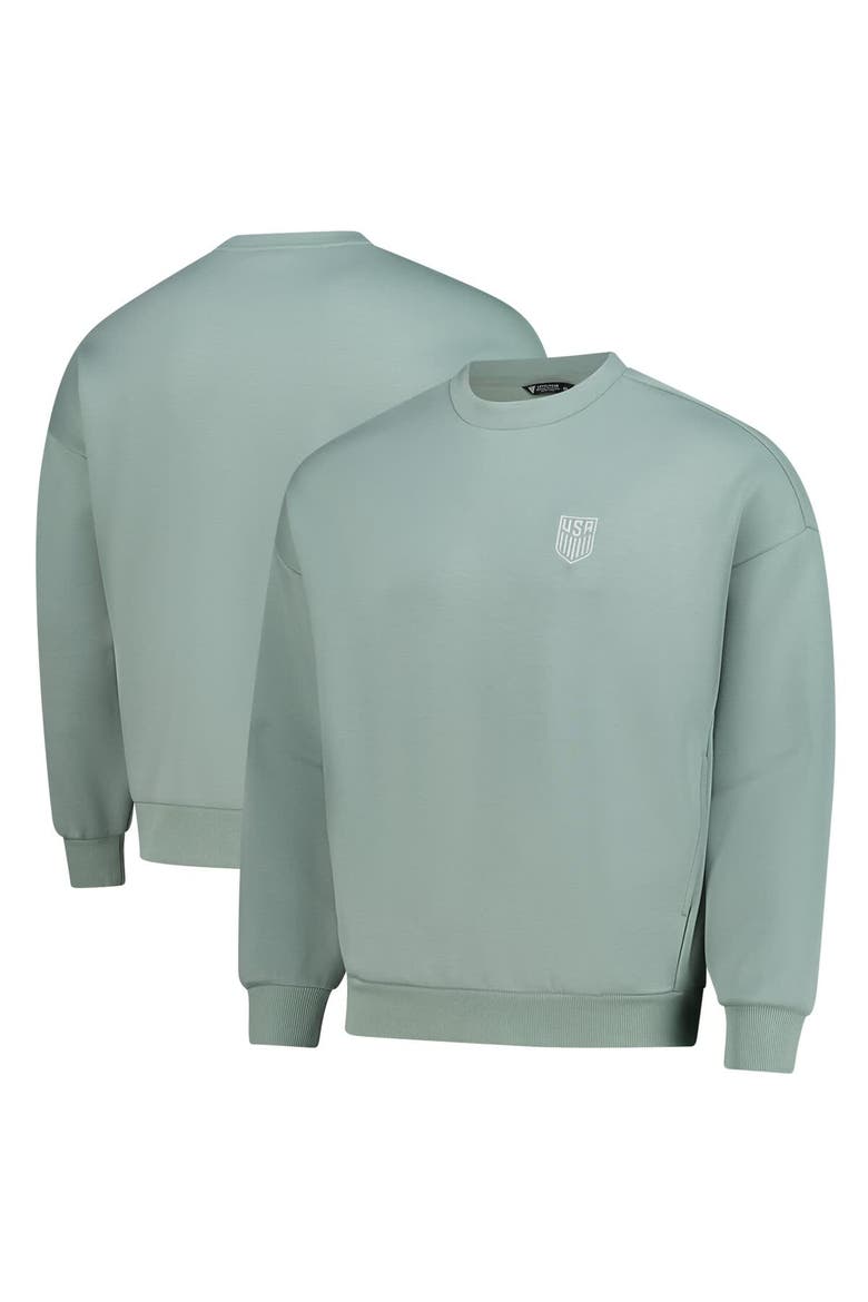Unisex Levelwear  Green USMNT Luxe Signature Tri-Blend Pullover Sweatshirt, Alternate, color, Green