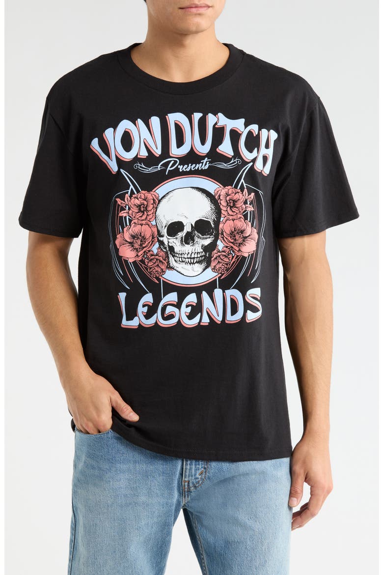 Legends Logo Cotton Blend Graphic T-Shirt, Main, color, BLACK