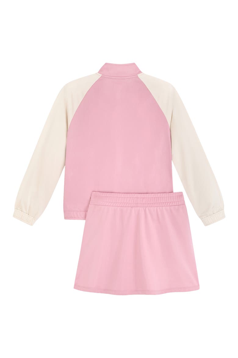 Kids' Track Jacket & Skort, Alternate, color, BEYOND PINK