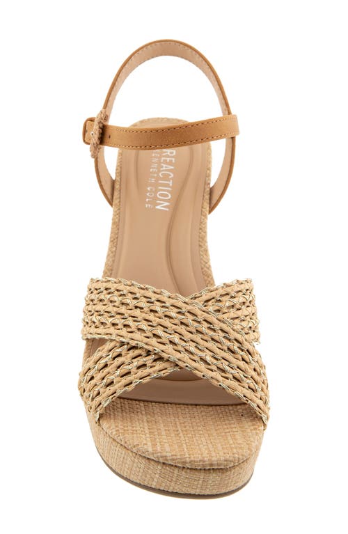 Reaction Kenneth Cole Reeva Platform Sandal In Neutral
