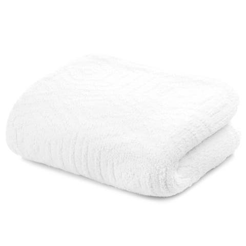 Throw - Hexagon - Chenilla Cloud